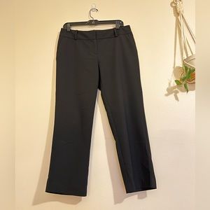 INC International Concepts Black Cropped Straight-Leg Pants